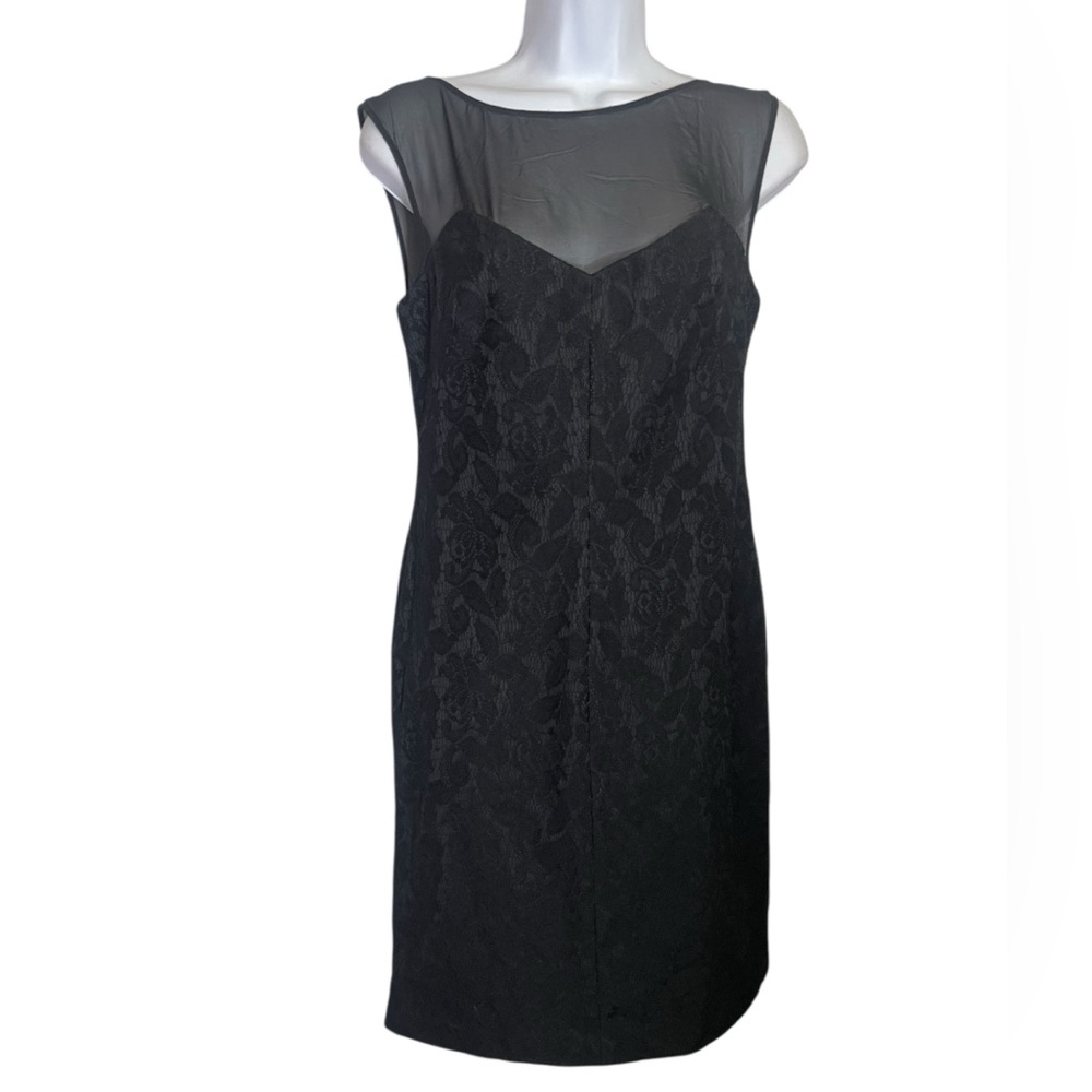 NWT Suzi Chin Dress size 6‎ Elegant Black Lace Dress 🖤🖤